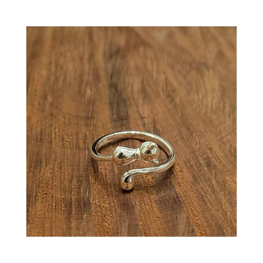 Anillos Importado Gatito Ajustable Liso