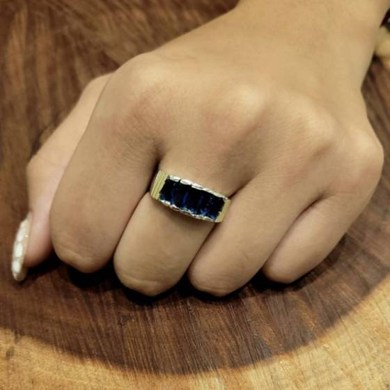 Anillos Baguette de Plata y Oro