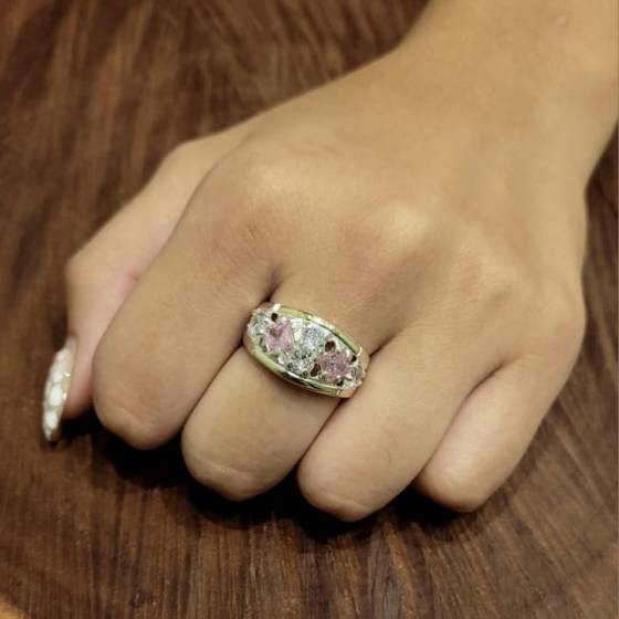 Anillos con Piedras de Plata y Oro