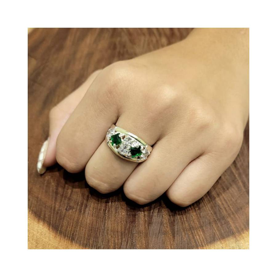 Anillos con Piedras de Plata y Oro