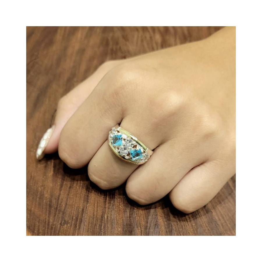 Anillos con Piedras de Plata y Oro