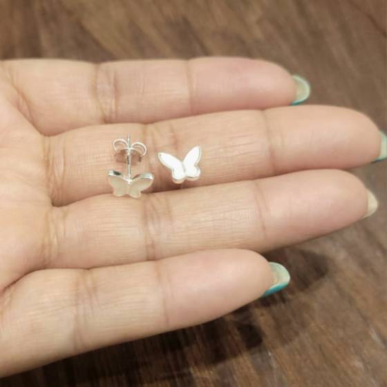 Aros Importado Mariposa de Nácar