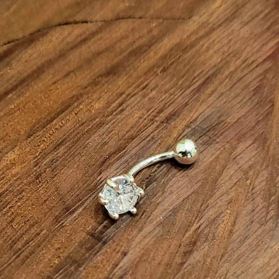 Aros Importado Piercing Ombligo c/Piedra