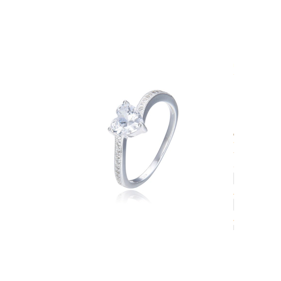 Anillos Importado Solitario Corazón