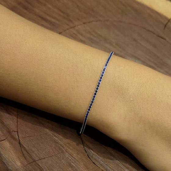 Pulseras Importado Tennis Azul