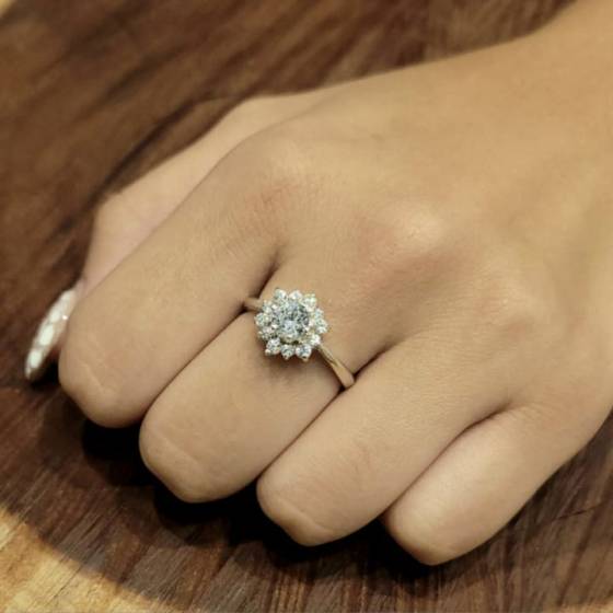 Anillos Lady Di con Zircones