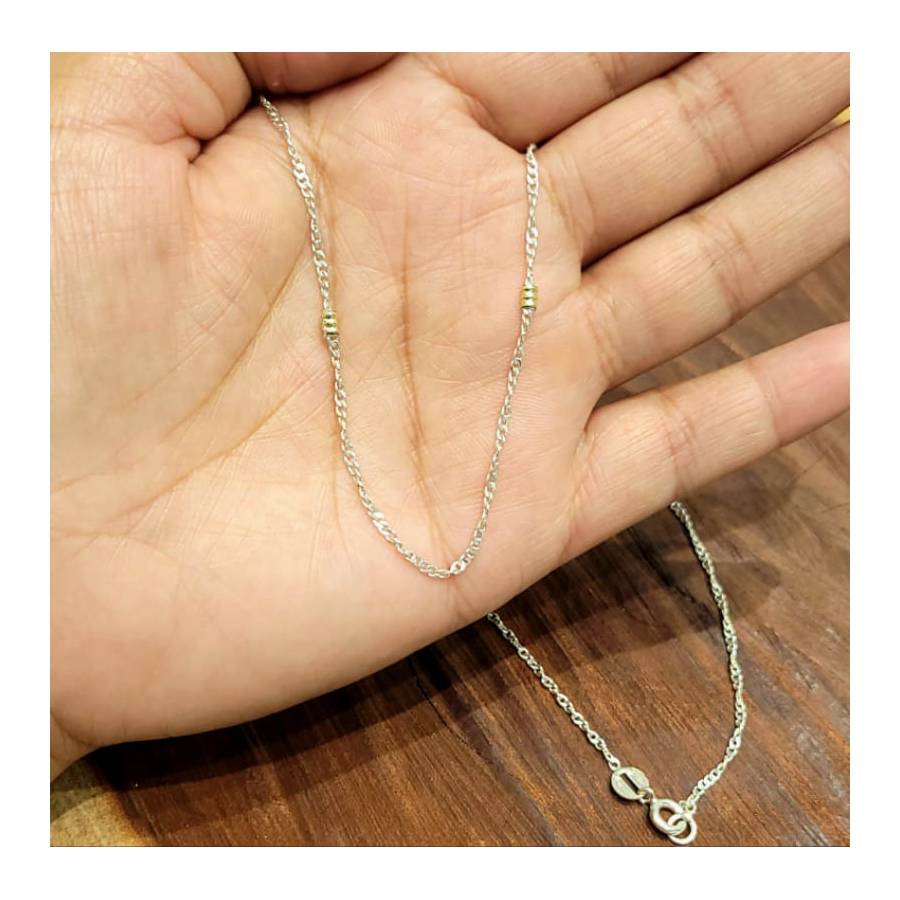 Cadenas Singapur de Plata y Oro