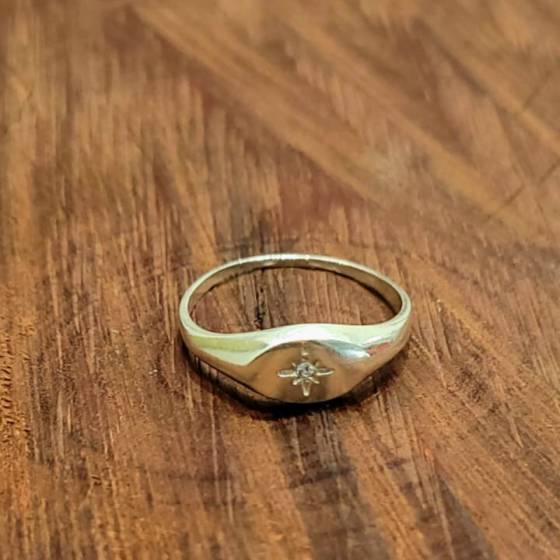 Anillos Mini Sello Estrella Polar