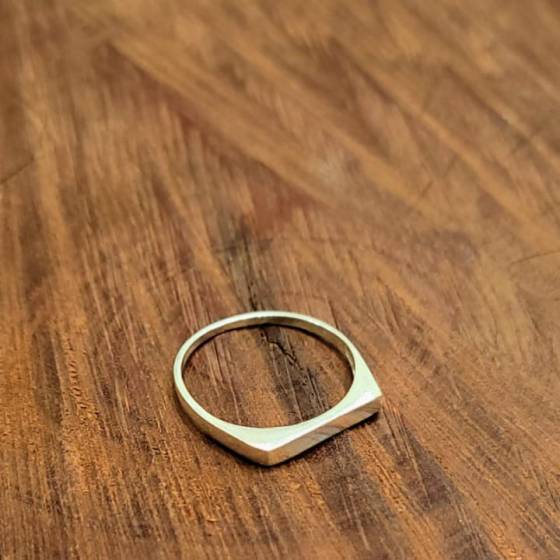 Anillos Liso de Plata Sola