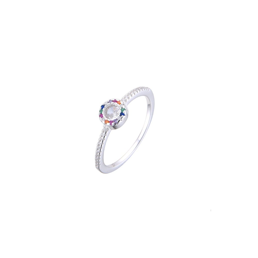 Anillos Importado con Piedra Blanca y Colores