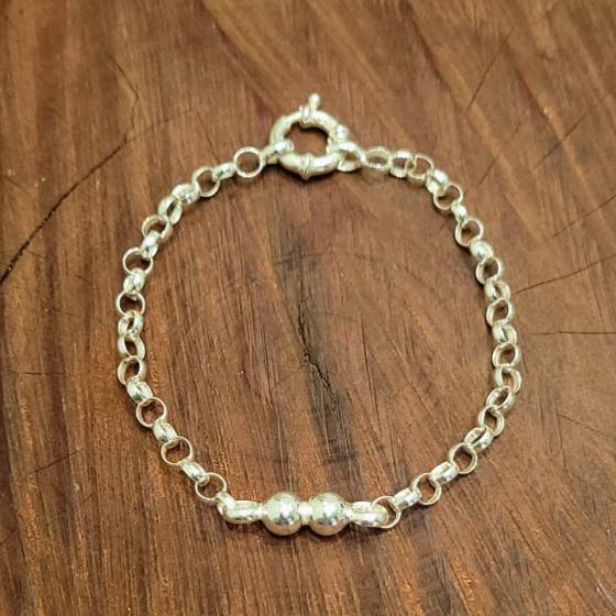 Pulseras Rolito con Bolitas 5mm 43