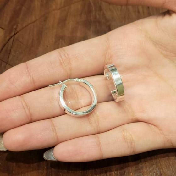 Aros Importado Argollas Liso 20x4mm