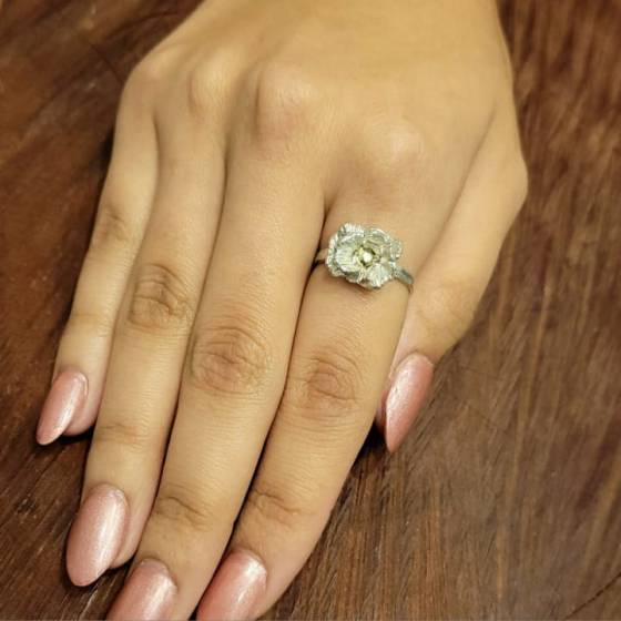 Anillos de Rosa Plata y Oro