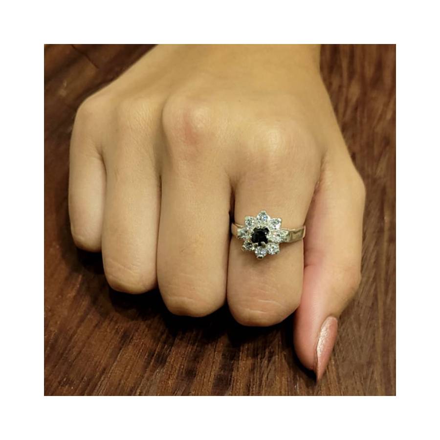 Anillos Roseta de Zircones 13mm