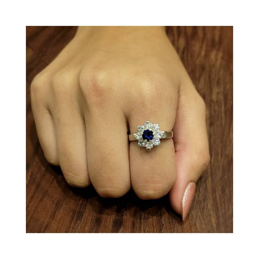 Anillos Roseta de Zircones 13mm