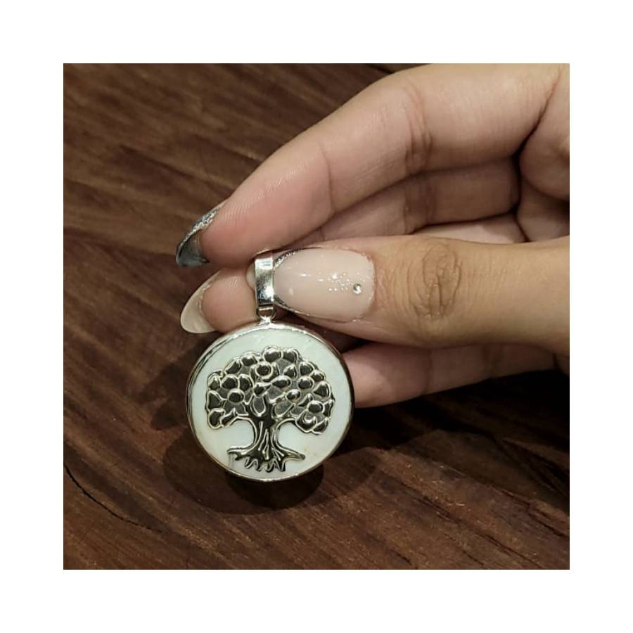 Dijes Arbol de La Vida de Nácar 30mm