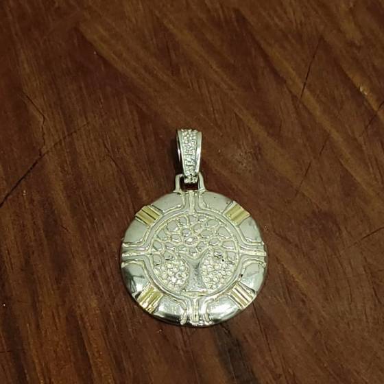 Dije Medalla Arbol de La Vida 27mm (única pieza)
