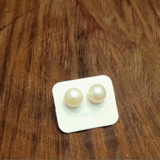 Aros Pasante Perlas de Cultivo 4mm