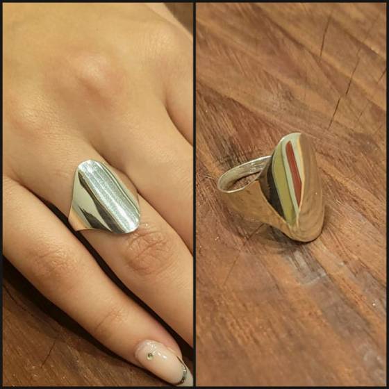 Anillos Cleopatra Liso Plata Sola