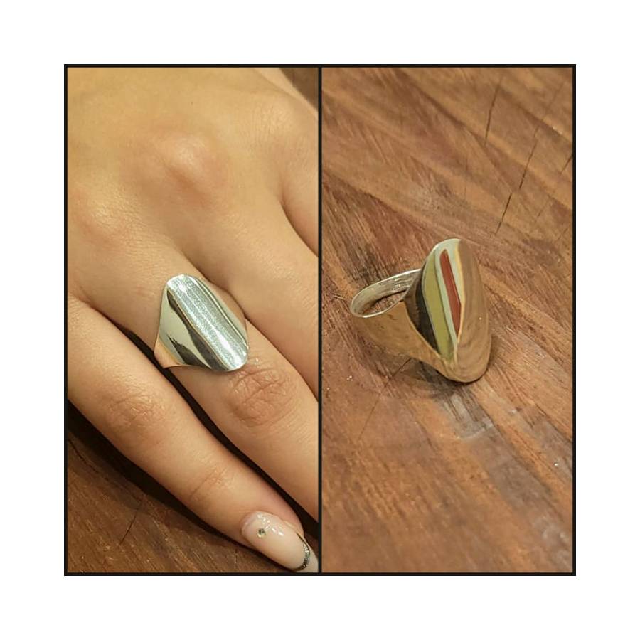 Anillos Cleopatra Liso Plata Sola