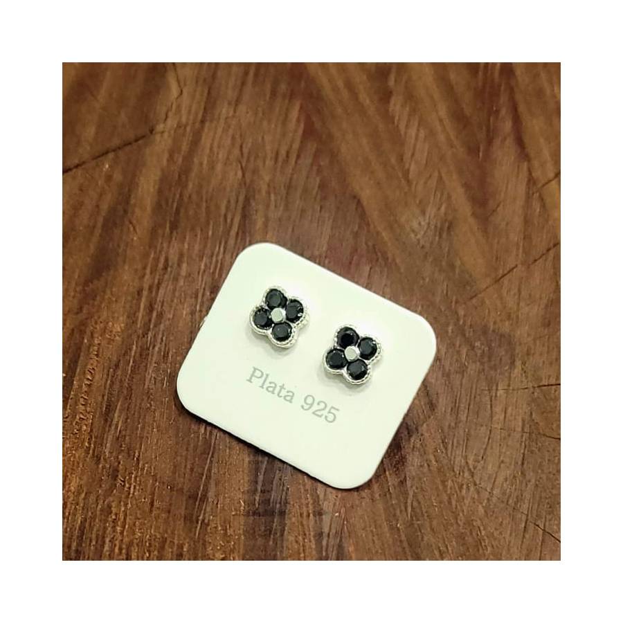 Aros Pasante VC con 4 Piedras