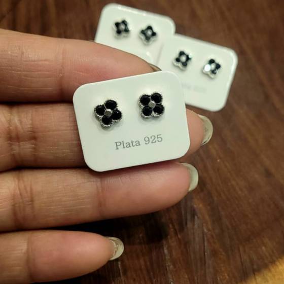 Aros Pasante VC con 4 Piedras