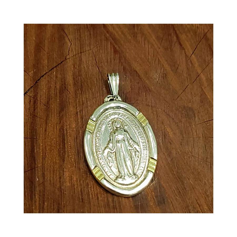 Dijes Medalla Virgen Milagrosa c/Oro