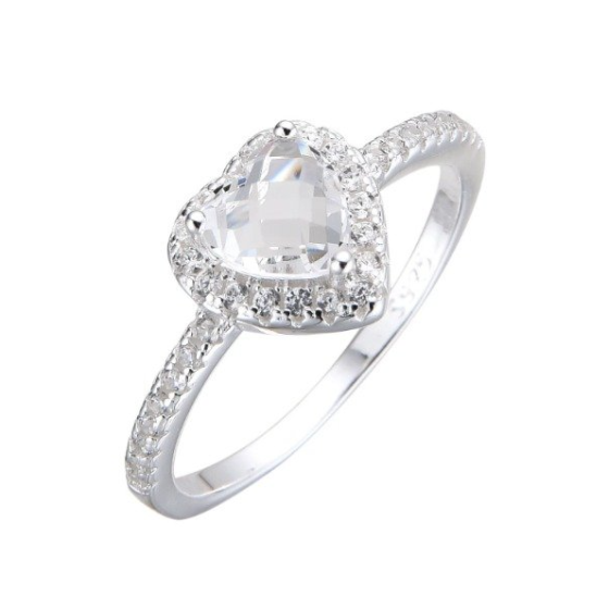 Anillos Importado Solitario Corazón