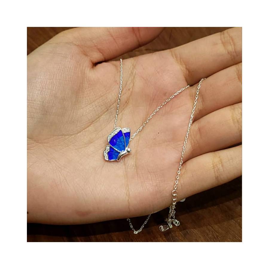 Cadenas Importado Conjunto Mariposa Azul
