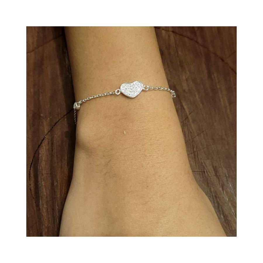 Pulseras Importado Corazón y Punto de Luz