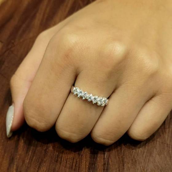 Anillos de Piedras Zig Zag