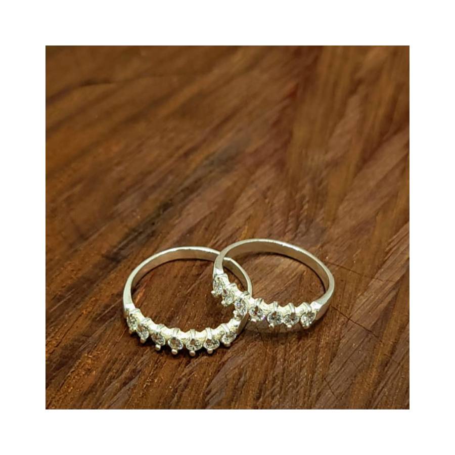 Anillos de Piedras Zig Zag