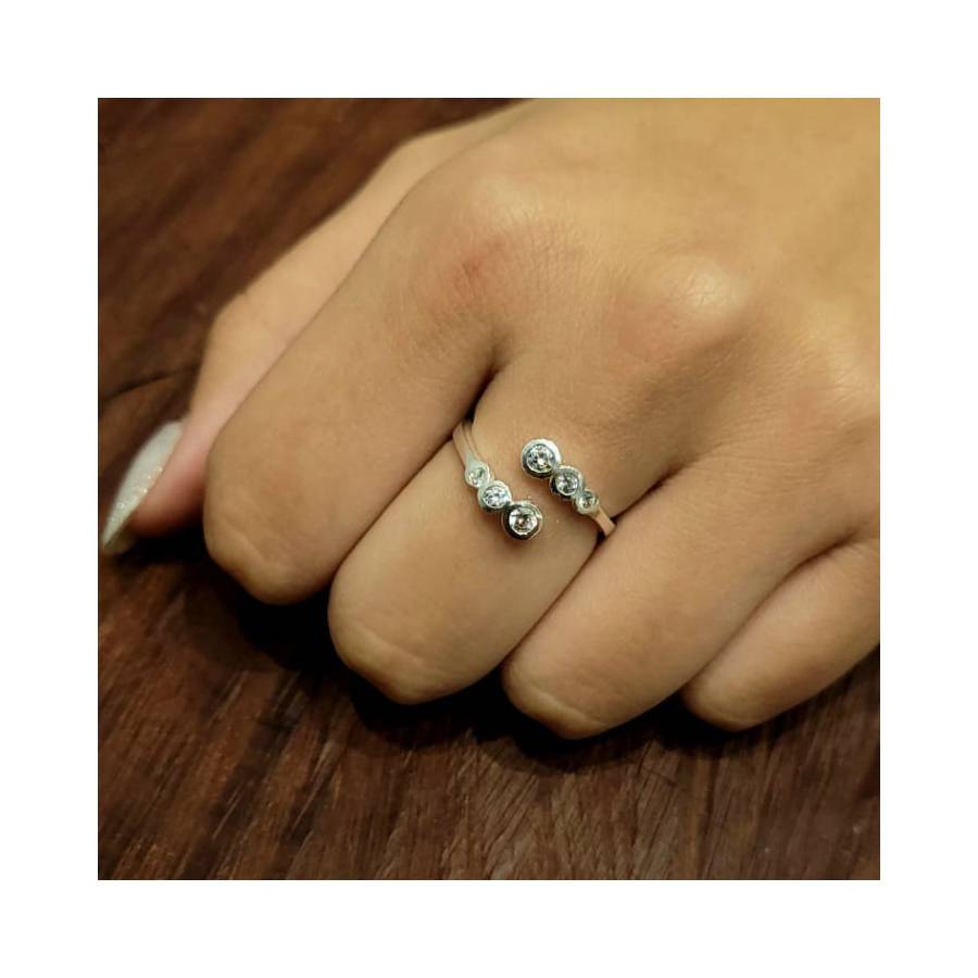 Anillos c/Piedra en Degradé Regulable