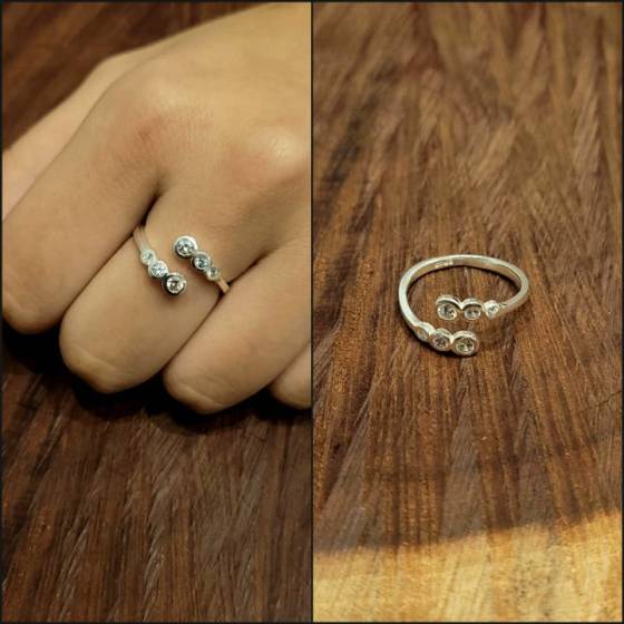 Anillos c/Piedra en Degradé Regulable