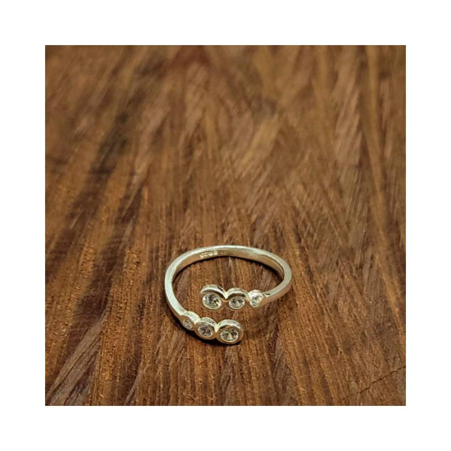 Anillos c/Piedra en Degradé Regulable