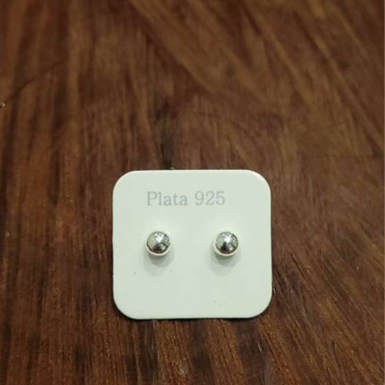 Aros Pasante Bolita Plata 5mm