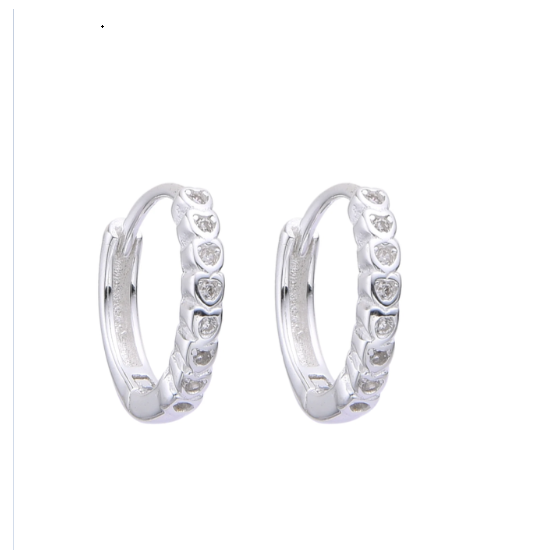 Aros Importado Huggies Corazones 14mm