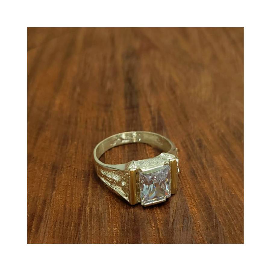 Anillos Sello Cristo/Flor de Líz/Corona con Piedra