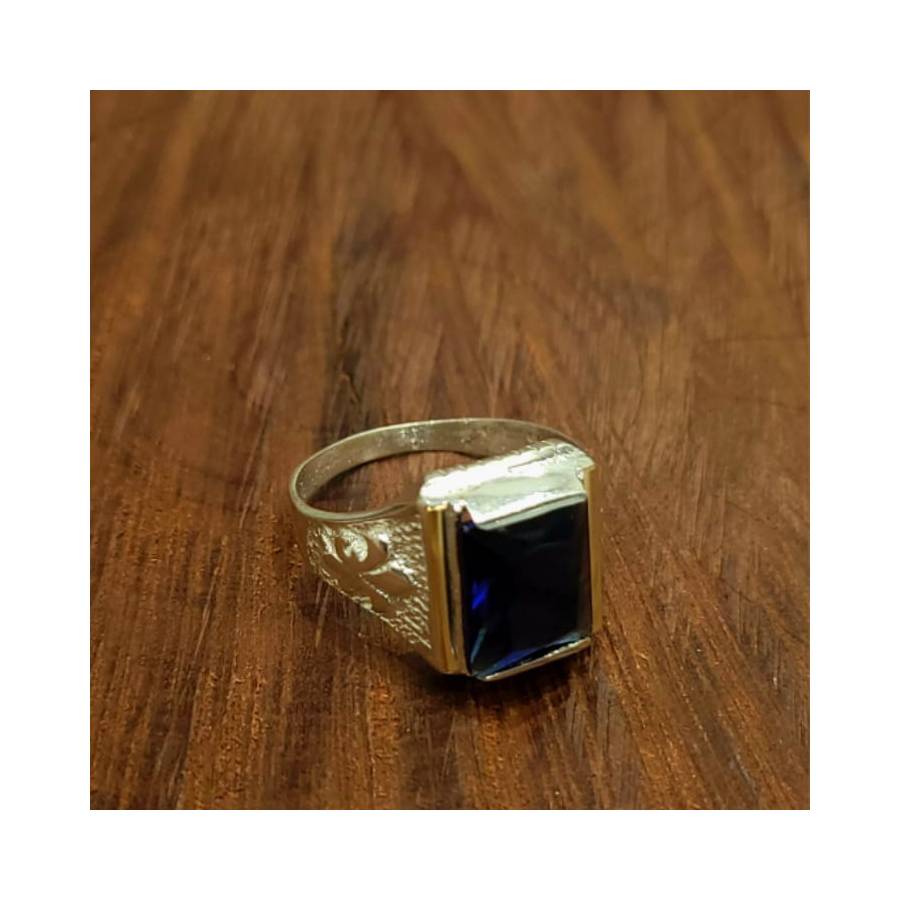Anillos Sello Flor de Liz con Piedra