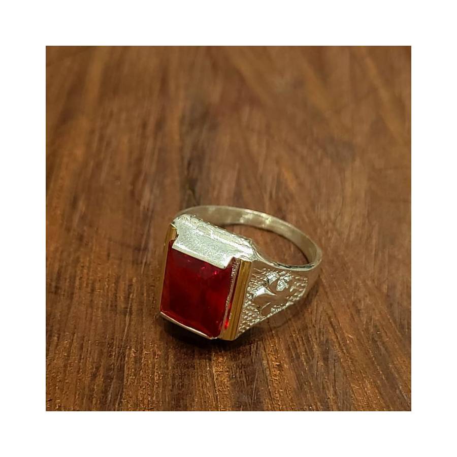 Anillos Sello Flor de Liz con Piedra