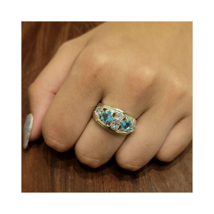 Anillos con Piedras de Plata y Oro