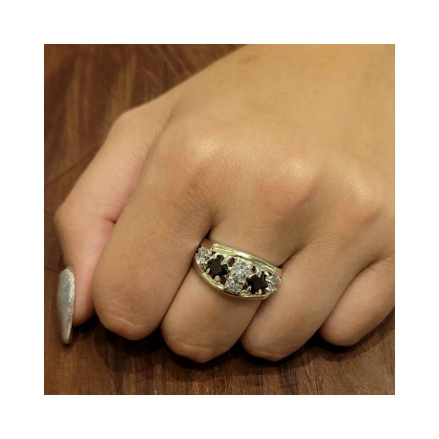 Anillos con Piedras de Plata y Oro