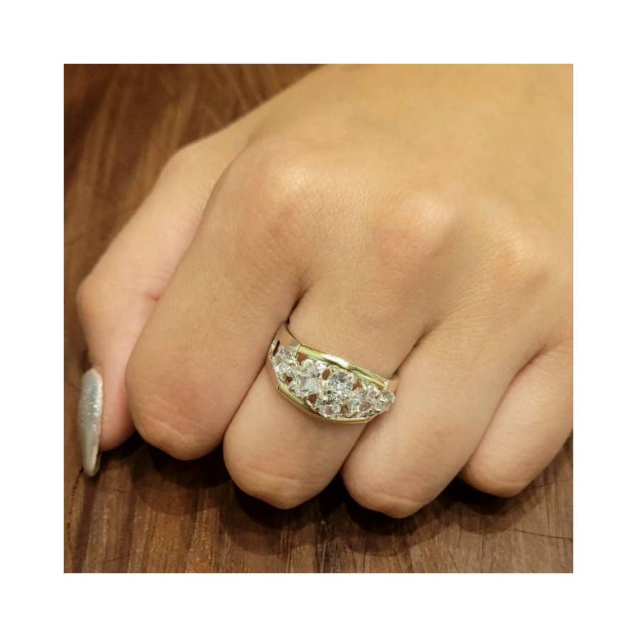 Anillos con Piedras de Plata y Oro