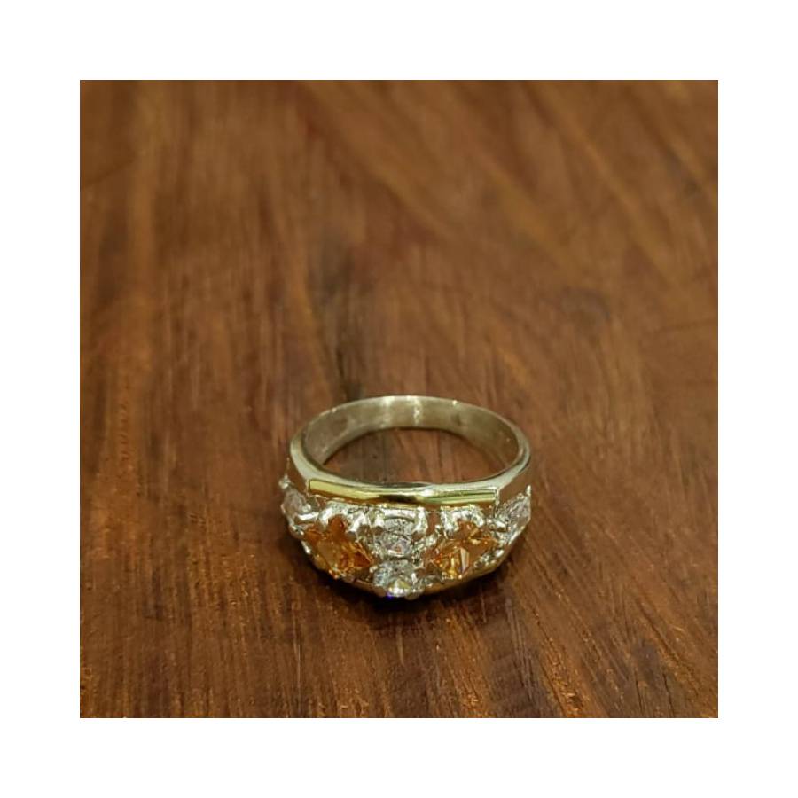 Anillos con Piedras de Plata y Oro