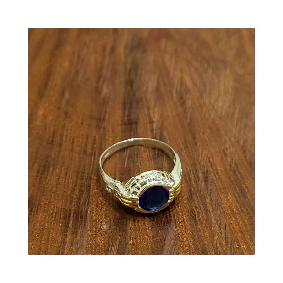 Anillos Cubic Redondo 11mm Plata y Oro