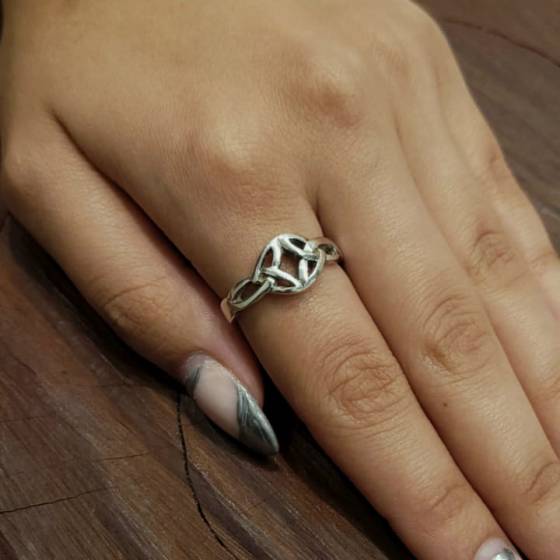 Anillo Calado Nudo Celta