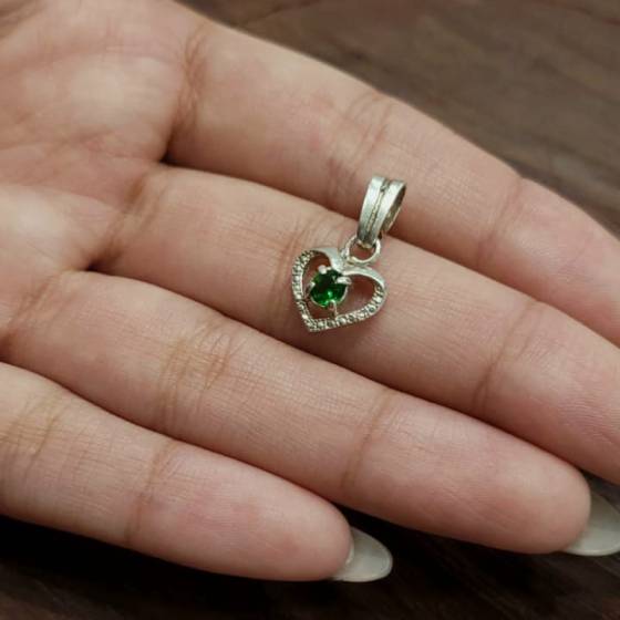 Dije Corazón c/Piedra de 13mm