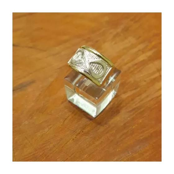 Anillos Sello Infinito de Plata y Oro