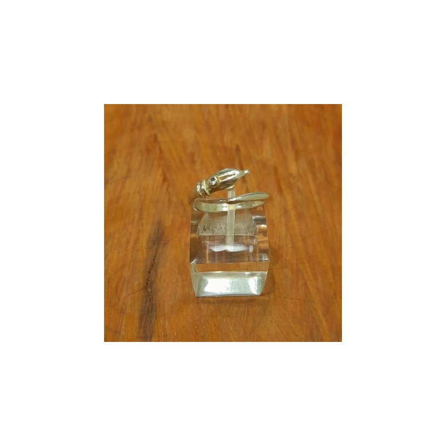 Anillo Regulable Pluma con Cubic