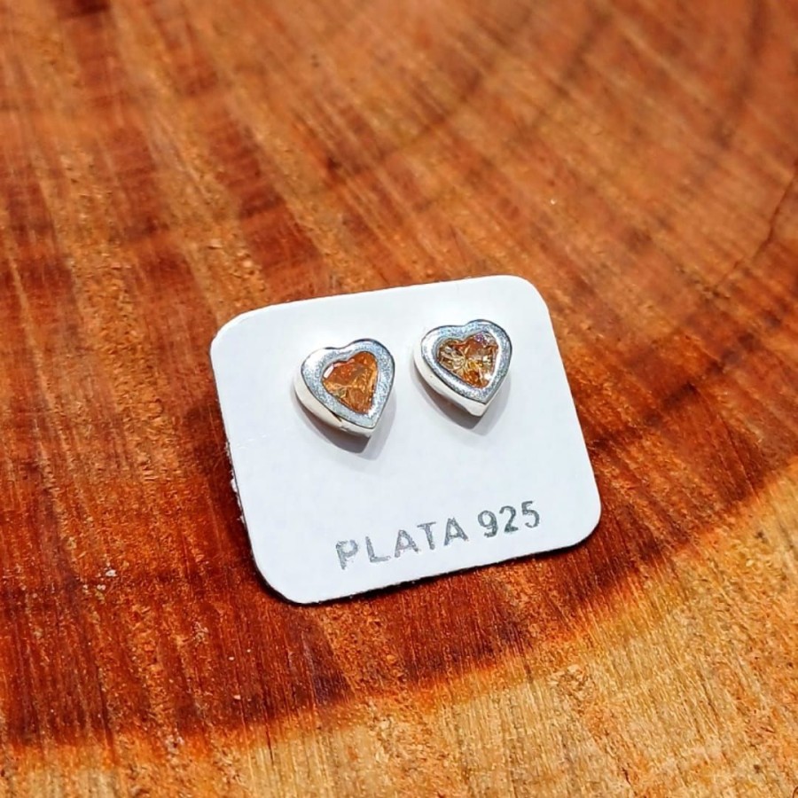 Aros Pasante Corazón Cubic 5mm